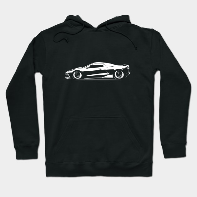 2020 Corvette C8 Convertible Hoodie by fourdsign